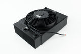 CSF 7065B FITS: Universal Drag Race / Tuck Radiator w/9in Spal Fan 10.5in H x 10in L x 3.6in W Black Radiators