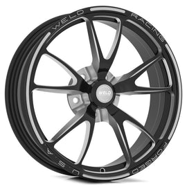 Weld 82B-15001 FITS: Full Throttle 1-Piece 15x3.5 / Strange Spindle MT / 1.75in. BS Black Wheel Non-Beadlock Wheels Forged