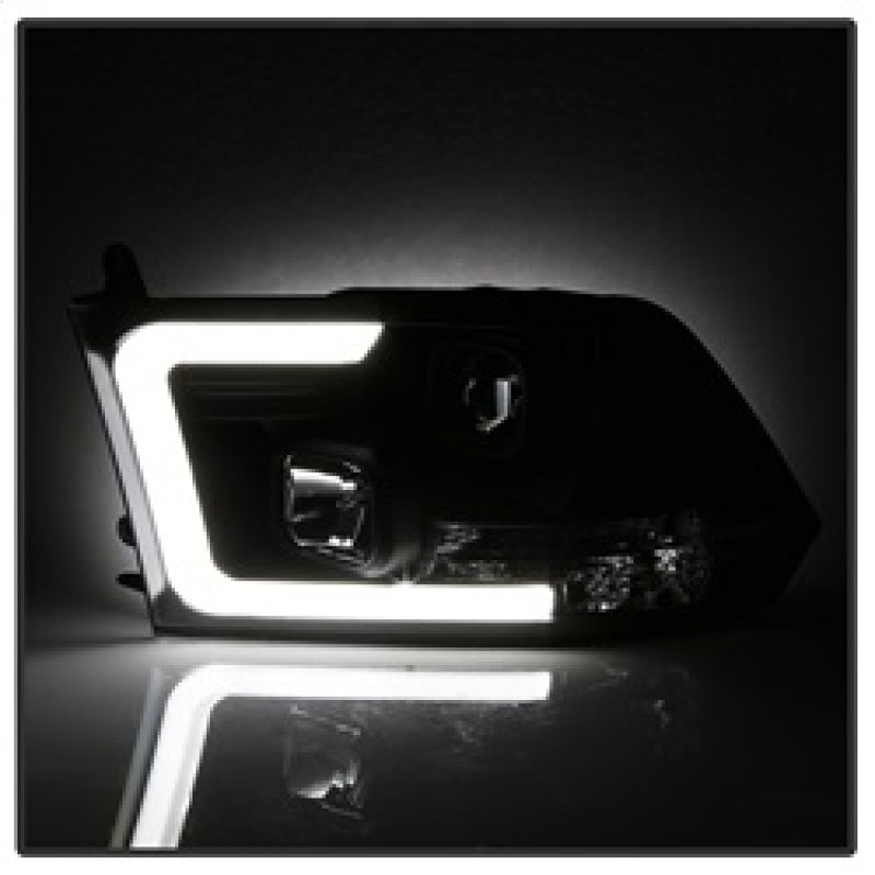 SPYDER 5084811 FITS: 09-16 Dodge Ram 1500 Version 2 Headlights Light Bar DRL Black PRO-YD-DR09V2-LBDRL-BK Headlights