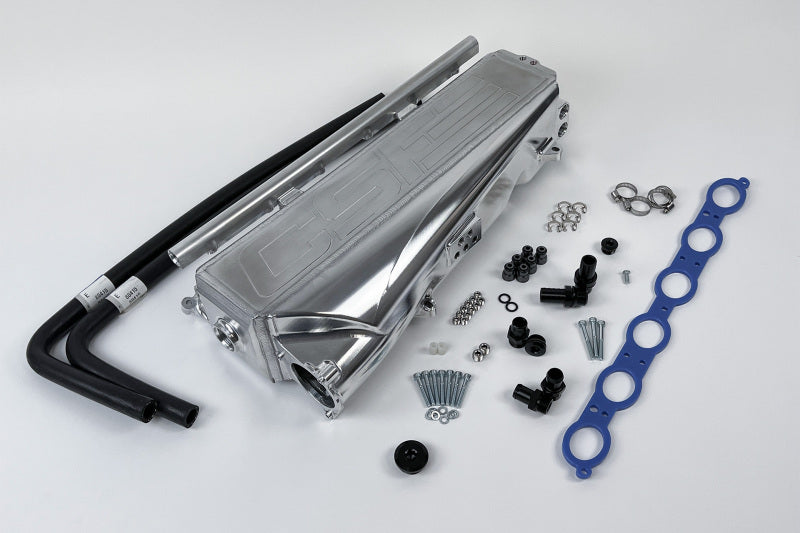 CSF 8400 FITS: Gen 2 B58 Race X Charge-Air-Cooler Manifold Raw Billet Aluminum Finish Intercoolers