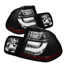 Load image into Gallery viewer, SPYDER 5015938 FITS: BMW E46 3-Series 02-05 4Dr Light Bar Style LED Tail Lights Black ALT-YD-BE4602-4D-LBLED-BK Tail Lights