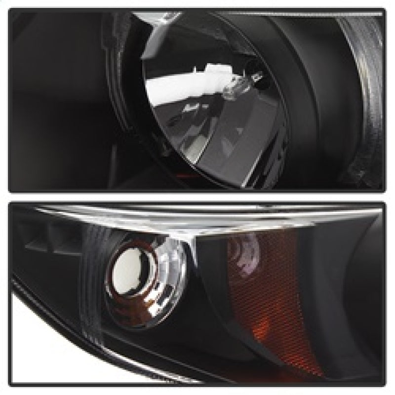 SPYDER 5010780 FITS: Honda Civic 06-08 2Dr Projector Headlights LED Halo Black High H1 Low H1 PRO-YD-HC06-2D-HL-BK Headlights