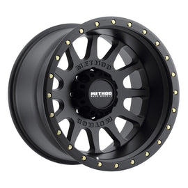 Method Wheels MR60521080524N FITS: -Method MR605 NV 20x10 -24mm Offset 8x6.5 121.3mm CB Matte Black Wheel Wheels Cast