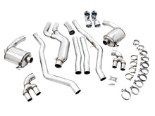 Load image into Gallery viewer, AWE Tuning 3015-42148 FITS: 2019+ BMW M340i (G20) Non-Resonated Touring Edition Exhaust Quad Chrome Silver Tips Catback