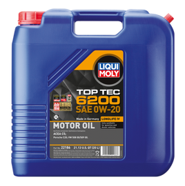 LIQUI MOLY 22186 FITS: 20L Top Tec 6200 Motor Oil SAE 0W20 Motor Oils