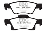 EBC 11+ Durango 3.6 Ultimax2 Rear Brake Pads FITS: Dodge - EBCUD1498
