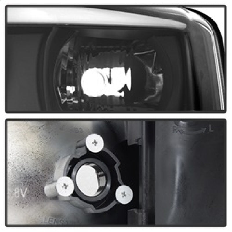 SPYDER 5084521 FITS: GMC Sierra 1500/2500/3500 99-06 V2 Projector Headlights DRL Black PRO-YD-CDE00V2-LB-BK Headlights