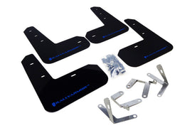 Rally Armor MF23-UR-BLK/BL FITS: 13-17 Subaru BRZ/Toyota FR-S Black UR Mud Flap w/Blue Logo Mud Flaps