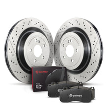 Load image into Gallery viewer, Brembo OE KT04492 FITS: Rear Disc Brake Kit Brake Rotors OE