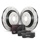 Brembo OE KT04488 FITS: Front Disc Brake Kit Brake Rotors OE