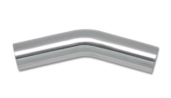 Vibrant 2811 FITS: 3in O.D. Universal Aluminum Tubing (30 degree Bend) Polished Aluminum Tubing