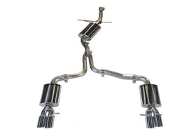 AWE Tuning 3015-42022 FITS: Audi B8 A5 2.0T Touring Edition Exhaust Quad Outlet Polished Silver Tips Catback