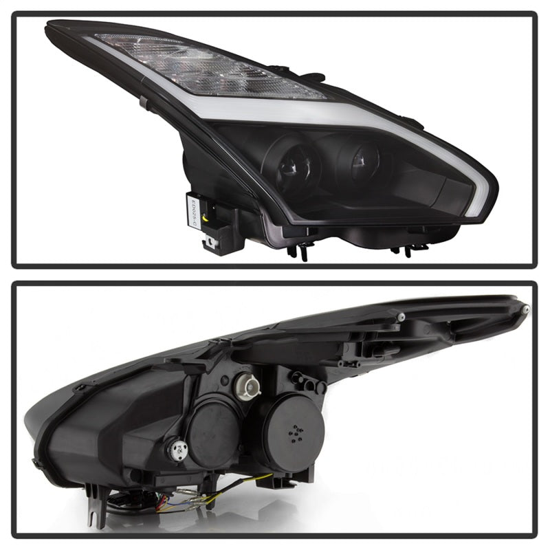 SPYDER 5085696 FITS: Nissan GTR R35 09-14 Projector Headlights DRL LED Black Headlights