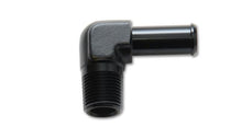 Load image into Gallery viewer, Vibrant 11230 FITS: 1/8 NPT to 1/4in Barb Straight Fitting 90 Deg Adapter Aluminum Fittings