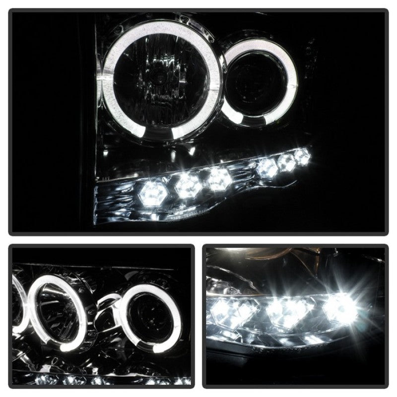 SPYDER 5009982 FITS: Dodge Ram 1500 02-05/Ram 2500 03-05 Projector Headlights LED Halo LED Chrm PRO-YD-DR02-HL-C Headlights
