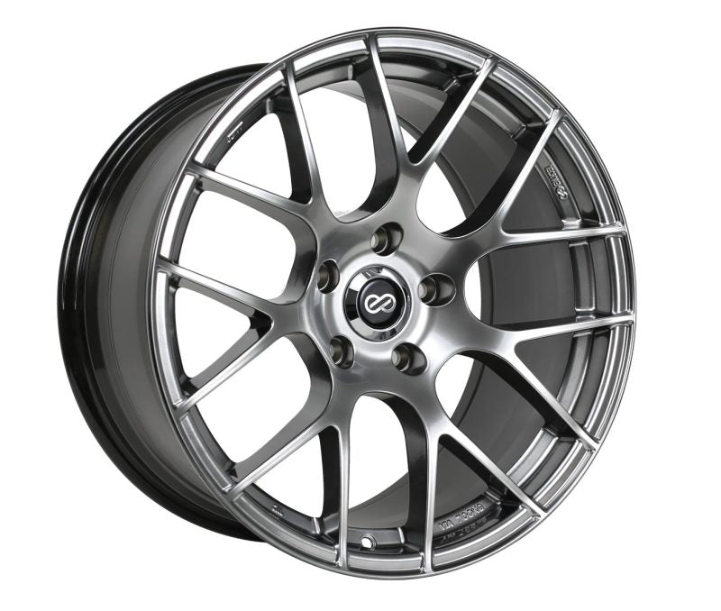 Enkei 467-880-6540HS FITS: Raijin 18x8 40mm Offset 5x114.3 Bolt Pattern 72.6 Bore Dia Hyper Silver Wheel Wheels Cast
