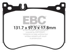 Load image into Gallery viewer, EBC DP42178R FITS: 14+ Mercedes-Benz S550 4.7 Twin Turbo AMG Sport Pkg Yellowstuff Front Brake Pads Brake Pads Performance