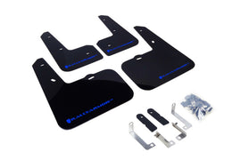 Rally Armor MF24-UR-BLK/BL FITS: 12-18 Hyundai Veloster Black UR Mud Flap w/ Blue Logo Mud Flaps