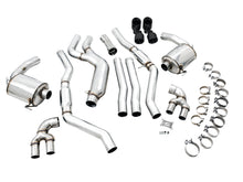 Load image into Gallery viewer, AWE Tuning 3015-43158 FITS: 2019+ BMW M340i (G20) Resonated Touring Edition Exhaust Quad Diamond Black Tips Catback