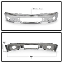 Load image into Gallery viewer, SPYDER 9948480 FITS: Ford F150 09-14 w/Fog Light Hole w/o Harley Model Front Bumper Chrome (OEM 9L3Z17757B) Bumper Accessories