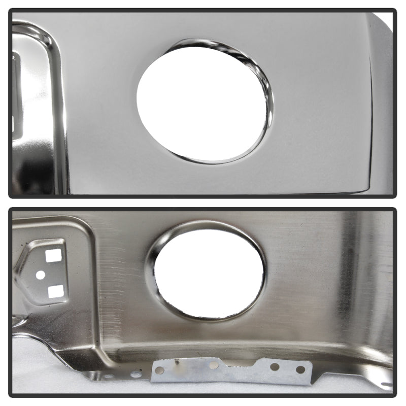 SPYDER 9948480 FITS: Ford F150 09-14 w/Fog Light Hole w/o Harley Model Front Bumper Chrome (OEM 9L3Z17757B) Bumper Accessories