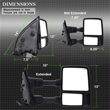 Load image into Gallery viewer, SPYDER 9935459 FITS:xTune Pair G2 Ford Superduty 99-07 Heated Amber Signal Telescoping Mirrors MIR-FDSD99S-G2-PW-AM-SET Side Mirrors