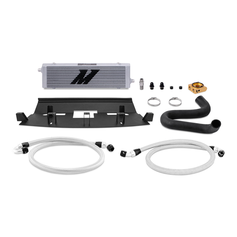 Mishimoto MMOC-MUS8-18T FITS: Oil Coolers FITS: 2018+ Ford Mustang GT Thermostatic Oil Cooler Kit Silver Oil Coolers