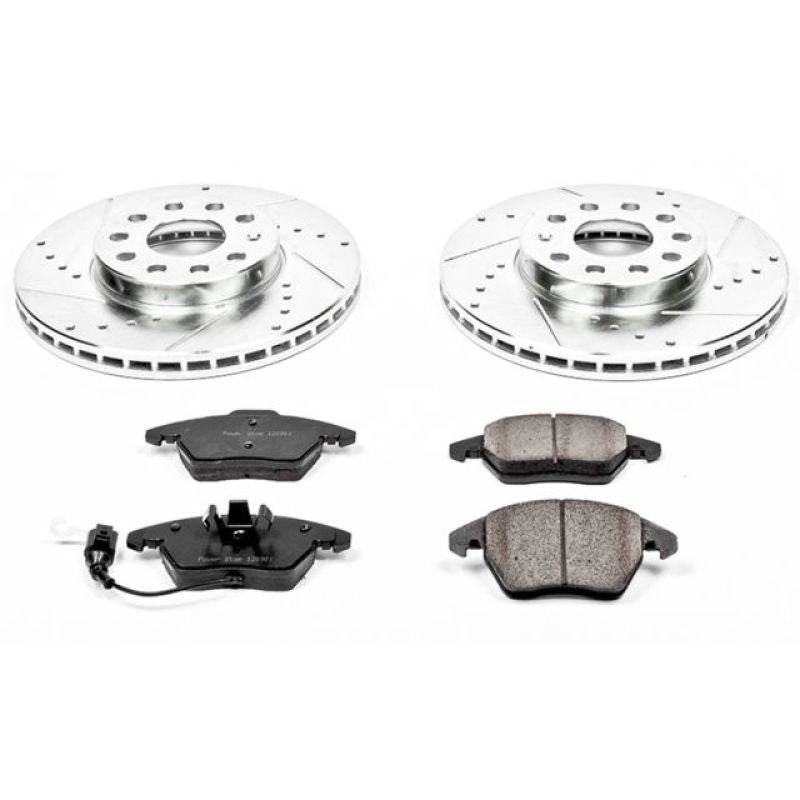 PowerStop K4623 FITS:Power Stop 10-12 Audi A3 Front Z23 Evolution Sport Brake Kit Brake Kits Performance D&S