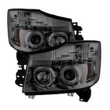 Load image into Gallery viewer, SPYDER 5033963 FITS: Nissan Titan 04-14/Armada 04-07 Projector Headlights LED Halo LED Smke PRO-YD-NTI04-HL-SM Headlights