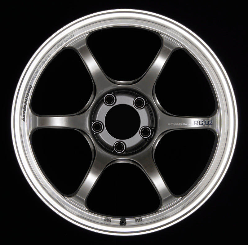 Advan YAT8J22EHB FITS: RG-D2 18x9.5 +22 5-114.3 Machining & Racing Hyper Black Wheel Wheels Cast