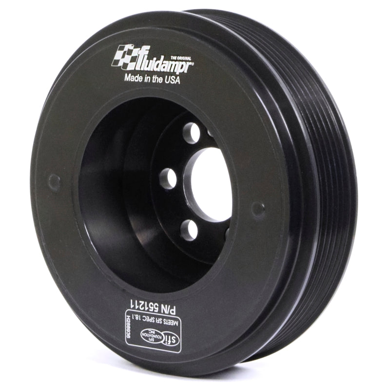 Fluidampr 551211 FITS: VW 06-08 2L FSI Motor (6 bolt hole mounting) Steel Internally Balanced Damper Crankshaft Dampers