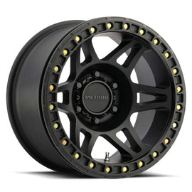 Method Wheels MR10679080544B FITS:Method MR106 Beadlock 17x9 -44mm Offset 8x6.5 130.81mm CB Matte Black w/BH-H36125 Wheel Wheels Cast