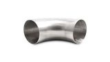 Vibrant 13356 FITS: 4.0in OD 5.91in Tangent Length T304 SS 90 Deg Mandrel Bend w/Extended Leg Length Steel Tubing