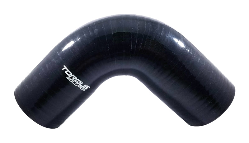 Torque Solution TS-CPLR-90D25BK FITS: 90 Degree Silicone Elbow: 2.5 inch Black Universal Silicone Couplers & Hoses