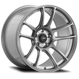 Konig HL2851420T FITS: Heliogram 18X12 5X114.3 ET20 Titanium Metallic Knurled Bead Flow Formed Wheels Cast