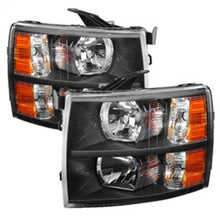 Load image into Gallery viewer, SPYDER 5076991 FITS:xTune Chevy Silverado 07-13 Crystal Headlights Black HD-JH-CS07-AM-BK Headlights