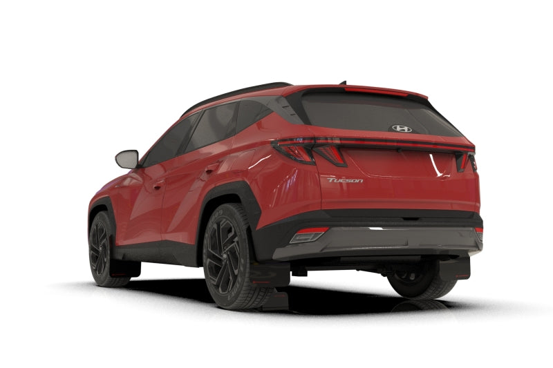 Rally Armor MF135-UR-BLK-DGRY FITS: 2025+ Hyundai Tucson (Excl. ICE & XRT) Black UR Mud Flap w/ Dark Grey Logo Mud Flaps