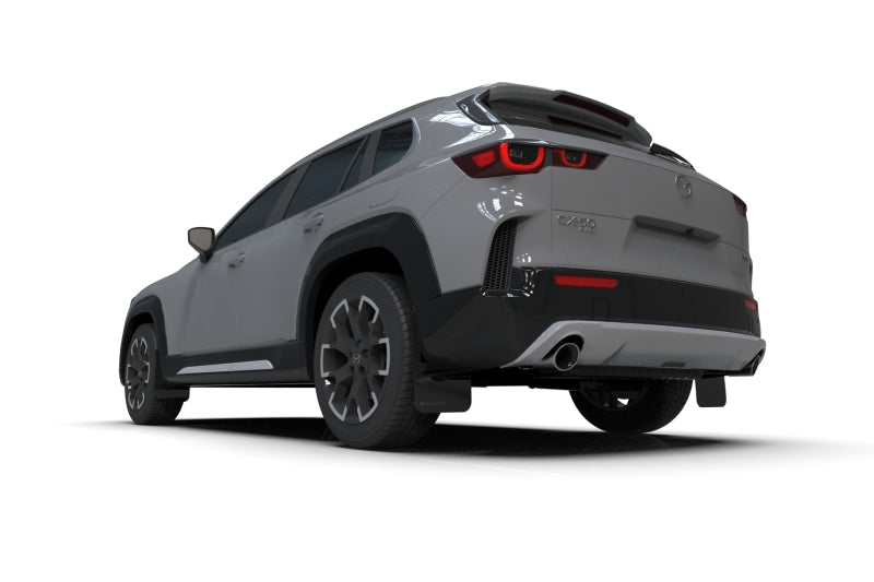Rally Armor MF107-UR-BLK-WH FITS: 23-25 Mazda CX-50 (Will Not Fit CX-5) Black UR Mud Flap W/White Logo Mud Flaps