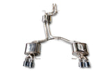 AWE Tuning 3015-42052 FITS: Audi 8R SQ5 Touring Edition Exhaust Quad Outlet Chrome Silver Tips Catback