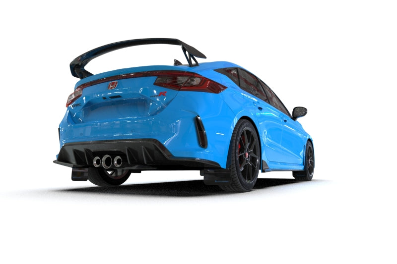 Rally Armor MF97-UR-BLK-GRY FITS: 23-25 Honda Civic Type R Black Mud Flap Grey Logo Mud Flaps