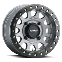 Load image into Gallery viewer, Method Wheels MR40157047852B FITS:Method MR401 UTV Beadlock 15x7 / 5+2/38mm Offset / 4x136 / 106mm CB Titanium Wheel- Matte Black Ring Wheels Cast