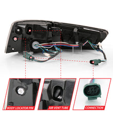 Load image into Gallery viewer, ANZO 321353 FITS: 2012-2018 Audi A6 LED Taillight Black Housing Red/Clear Lens 4 pcs (Sequential Signal) Tail Lights