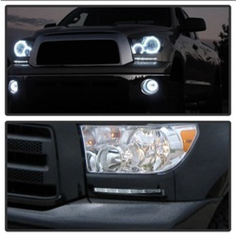 SPYDER 5077738 FITS: Toyota Tundra 07-13 Daytime LED Running Lights wo/switch Silver FL-DRL-TTU07-SIL Daytime Running Lights
