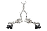 Corsa 2022-25 Caddy CT5 V Blackwing 3in. Cat-Back w/ Act. Exh. - Dbl X-Pipe - Twin 4.5in. BlkCF Tips