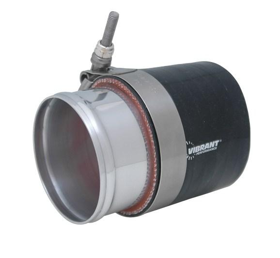 Vibrant 12052 FITS: Aluminum Joiner Coupling (2.5in Tube O.D. x 3in Overall Length) Aluminum Tubing