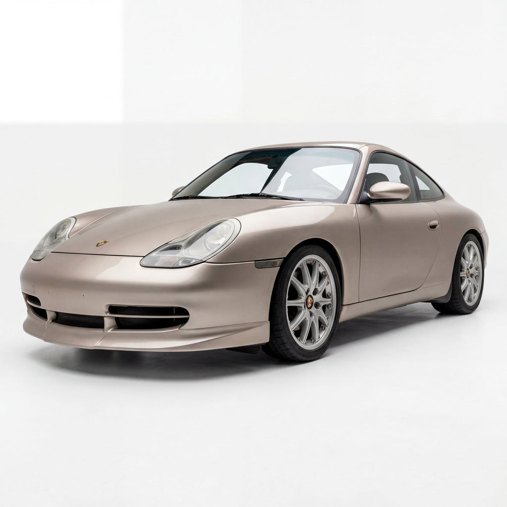 Polyurethane Porsche 996 GT3-style front spoiler lip for 1998–2001, designed to enhance the sporty look of BetterBodies Motorsport cars.