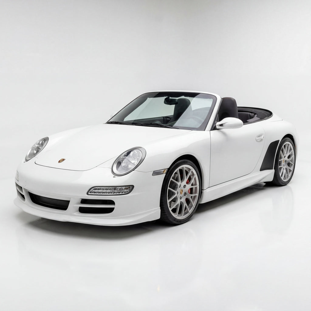 Porsche 997 Carrera side rockers by BetterBodies Motorsport, polyurethane aero skirts for narrow body models (2005–2011).