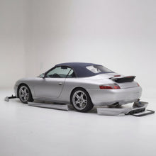 Load image into Gallery viewer, BetterBodies Motorsport Porsche 996.1 Carrera rear bumper diffuser in racing style for 1999–2001 model, designed for improved aerodynamics.