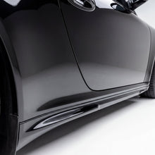 Load image into Gallery viewer, Polyurethane side skirts for 2005–2012 Porsche 997 Carrera Mach II narrow body by BetterBodies Motorsport, featuring sleek design.