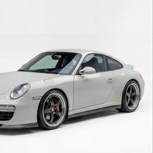 Load image into Gallery viewer, Polyurethane side skirts for 2005-2012 Porsche 997 Carrera Mach II Narrow Body by BetterBodies Motorsport, featuring a sleek, aerodynamic design.